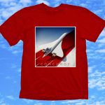Air France Concorde Poster Shirt on Red