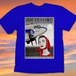 Air France DC-3 Girl Poster Shirt