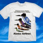 Alaska Airlines B-727 Tails (on White Shirt)