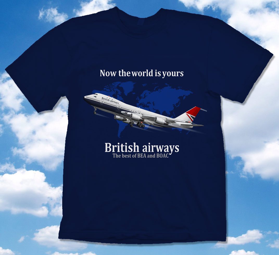 BritishNexus-747.jpg British Airways "Negus" B-747 Shirt! - Image 1