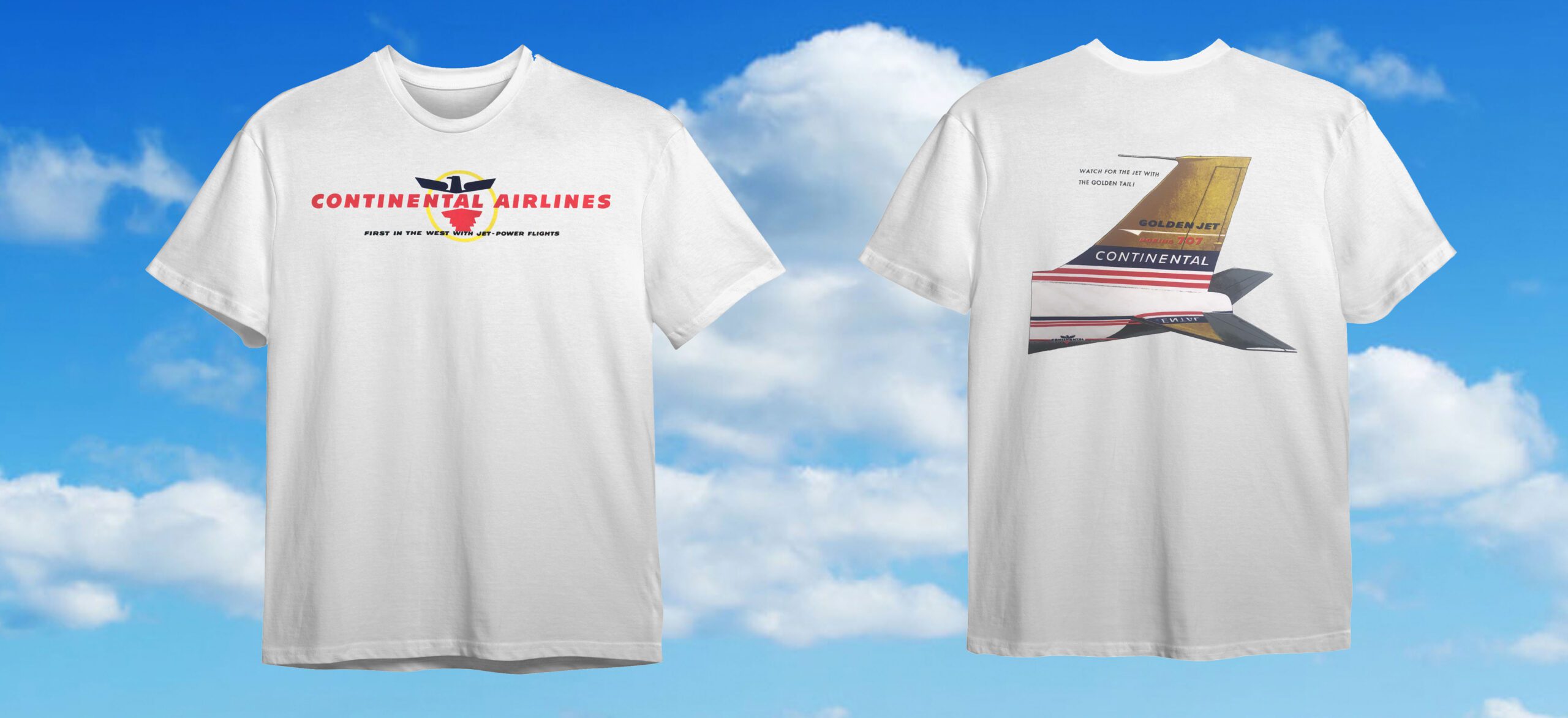 Continental-Golden-Jet-scaled-1.jpg Continental "Golden Jet" B-707 (Size Medium Only) - Image 1