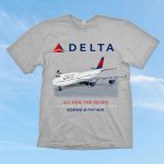 Delta B-747 Retirement Shirt! (Large and Medium only)