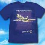 Delta Air Lines 1980's Promo shirt (Blue)!