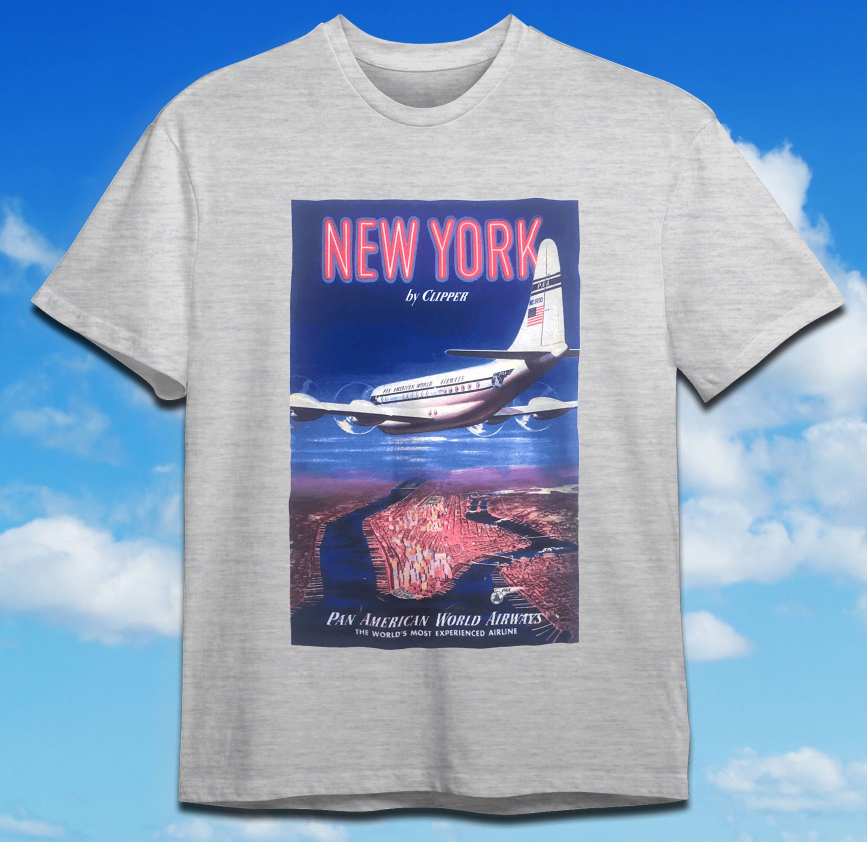 Pan-Am-New-York-1-1.jpg Pan American New York Poster Shirt - Image 1