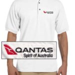 Qantas White Polo Shirt