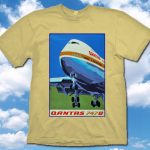 Qantas B-747B Poster Shirt