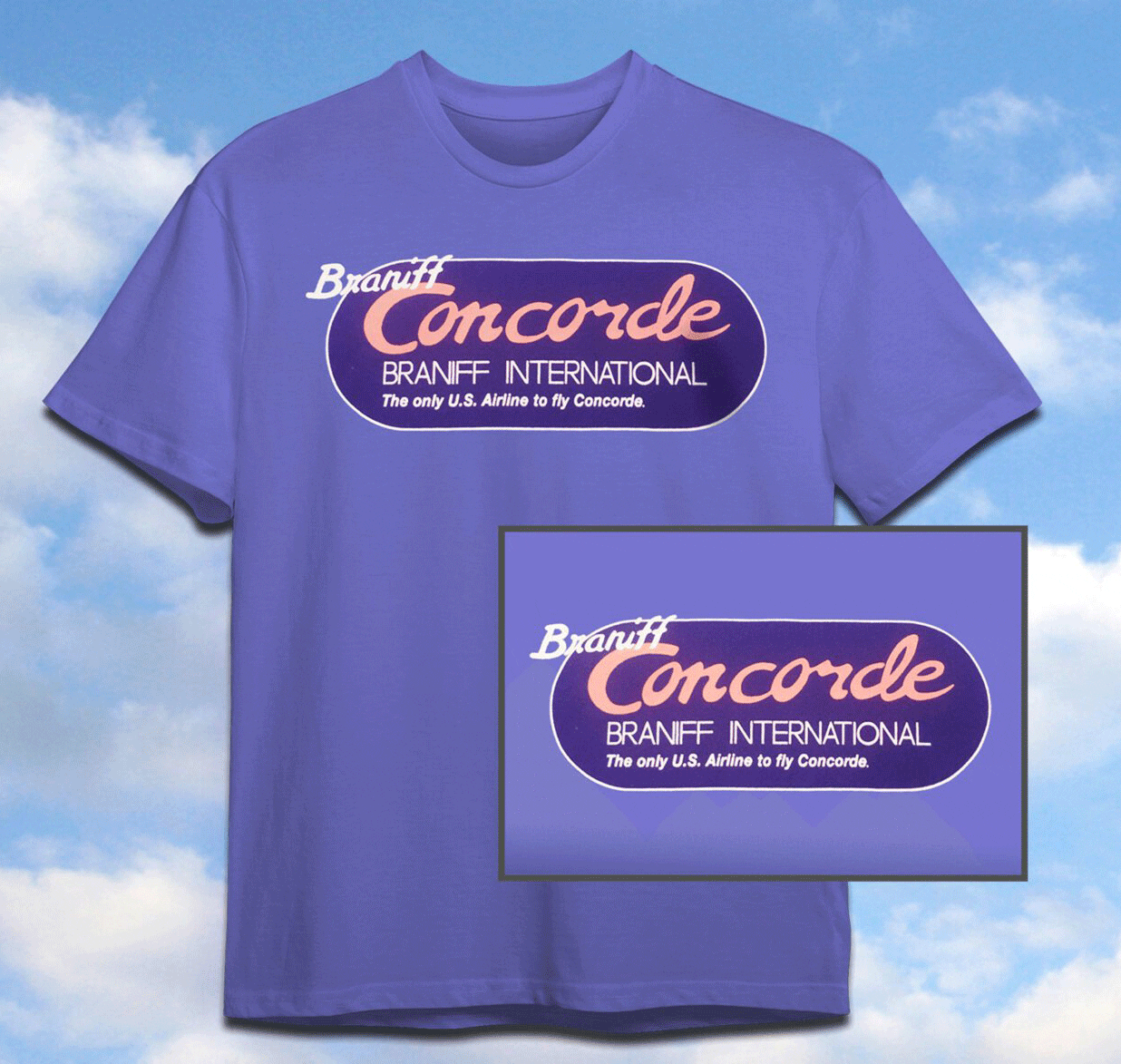 Braniff-Concorde-Front Braniff Concorde! (Printed Both Sides!) - Image 1