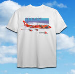Qantas 747-400 "Wanula Dreaming" (Printed Both Sides) Size XL only! - Image 3