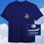 Eastern “WhisperJet” Pocket Shirt on Navy (printed both sides)