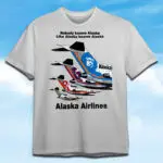 Alaska Airlines B-727 Tails (on Ice Gray Shirt)